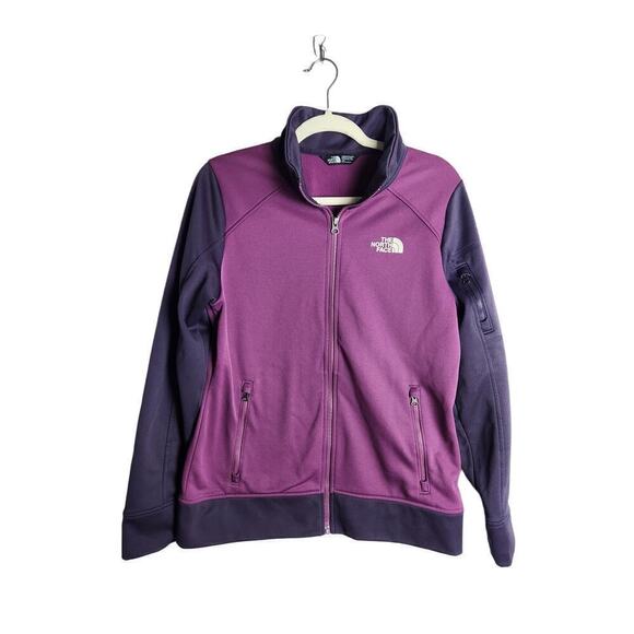 The North Face Jackets & Blazers - The North Face Womens soft shell jacket sz L purple fleece lined gorpcore camp